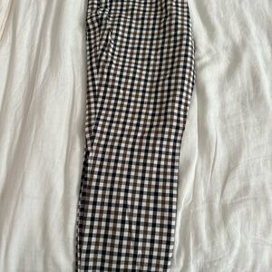 Black, White and Brown Checkered Pants